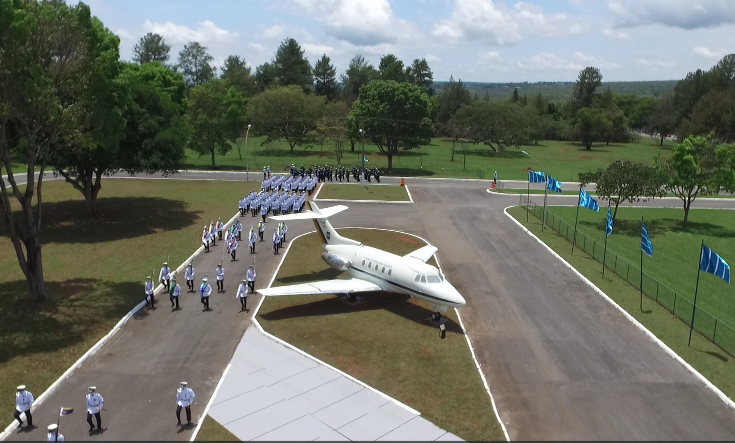Evento com aeronave